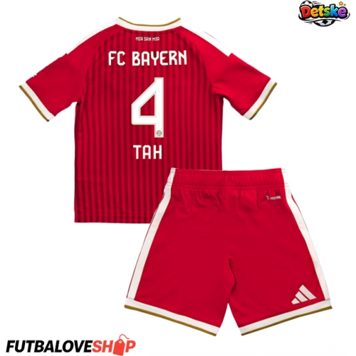 Dres Bayern Munich Jonathan Tah #4 Domáci pre deti 2026-27 Krátky Rukáv (+ trenírky)